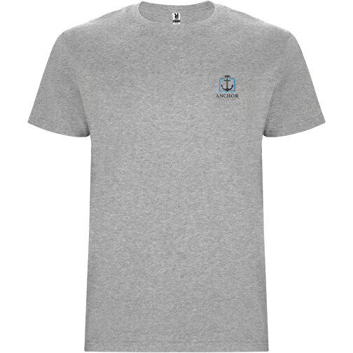 Stafford T-Shirt Für Kinder , marl grey, Single jersey Strick 100% Baumwolle, 190 g/m2, 9/10, , Bild 2