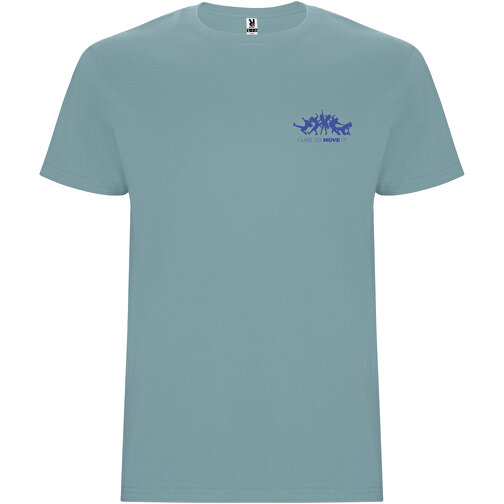 Stafford T-Shirt Für Kinder , dusty blue, Single jersey Strick 100% Baumwolle, 190 g/m2, 9/10, , Bild 2