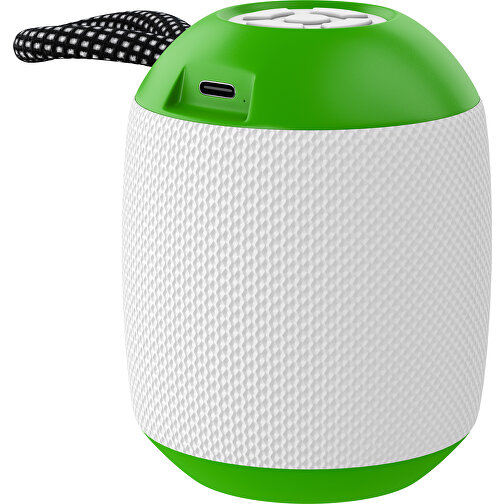 Lautsprecher GrooveFlex , weiß / grasgrün, Kunststoff, 88,00cm (Höhe), Bild 1