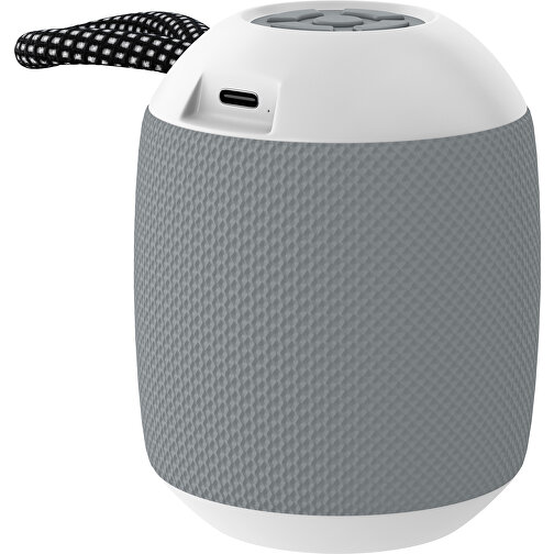 Lautsprecher GrooveFlex , silber / weiß, Kunststoff, 88,00cm (Höhe), Bild 1