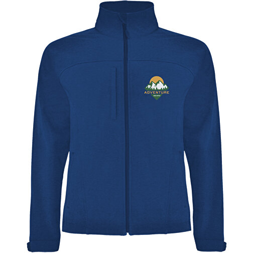 Rudolph Softshelljacke Unisex , royal, 95% Polyester, 5% Elastan, 300 g/m2, Bonding, Microfleece 100% Polyester, 3XL, , Bild 2