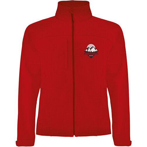 Rudolph Softshelljacke Unisex , rot, 95% Polyester, 5% Elastan, 300 g/m2, Bonding, Microfleece 100% Polyester, 3XL, , Bild 2