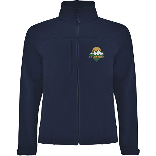 Rudolph Softshelljacke Unisex , navy blue, 95% Polyester, 5% Elastan, 300 g/m2, Bonding, Microfleece 100% Polyester, S, , Bild 2