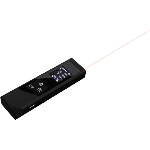SCX.design T05 Mini-Laser-Entfernungsmesser , schwarz, Metall, 10,20cm x 3,00cm x 4,20cm (Länge x Höhe x Breite), Bild 1