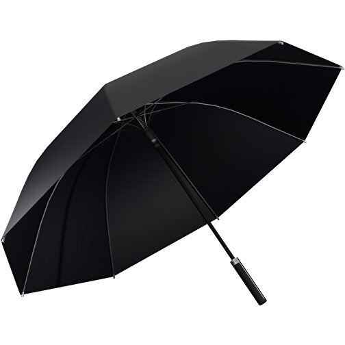SCX.design R02 Golfschirm , schwarz, Recyceltes PET Pongee Polyester, ABS Kunststoff, Gummi, 96,00cm (Höhe), Bild 1