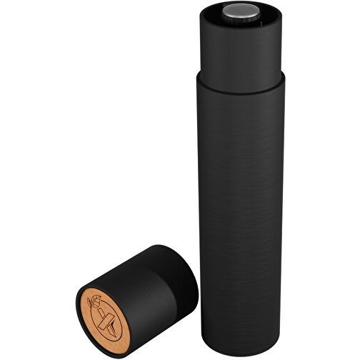 SCX.design R01 Regenschirm Halbautomatisch , schwarz, Recyceltes PET Pongee Polyester, ABS Kunststoff, Gummi, 32,00cm (Höhe), Bild 2