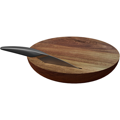 Set de tabla de cortar de madera y cuchillo 'SCX.design K03', Imagen 6