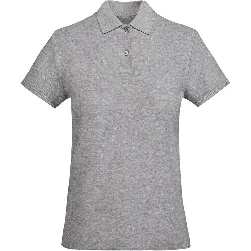 Prince Poloshirt Für Damen , marl grey, Piqué Strick 100% Bio Baumwolle, 210 g/m2, 3XL, , Bild 1