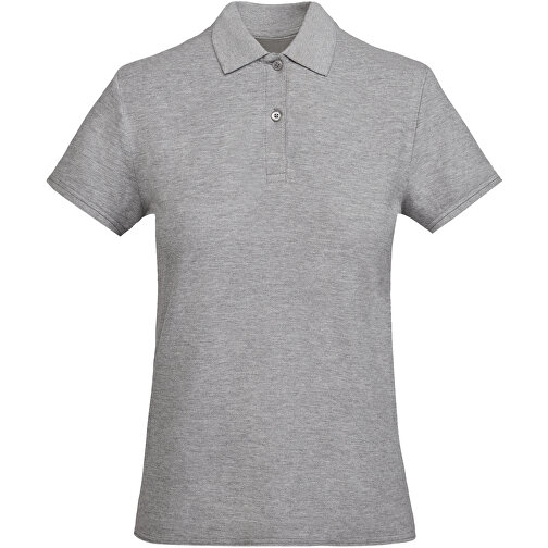 Prince Poloshirt Für Damen , marl grey, Piqué Strick 100% Bio Baumwolle, 210 g/m2, XL, , Bild 1