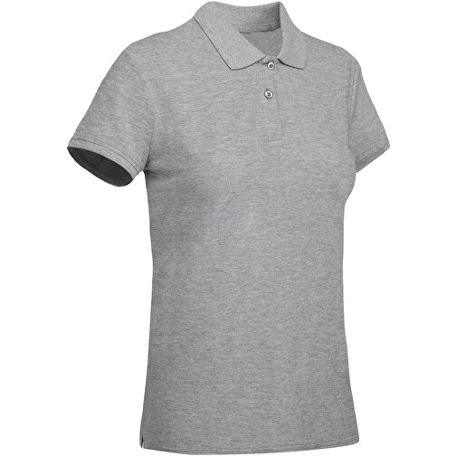 Prince Poloshirt Für Damen , marl grey, Piqué Strick 100% Bio Baumwolle, 210 g/m2, M, , Bild 4