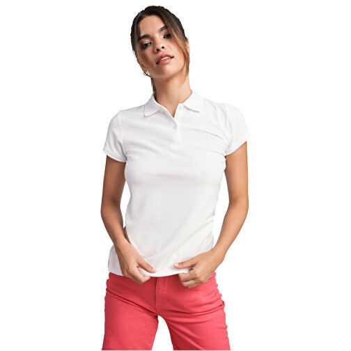 Prince Poloshirt Für Damen , weiß, Piqué Strick 100% Bio Baumwolle, 210 g/m2, 2XL, , Bild 5