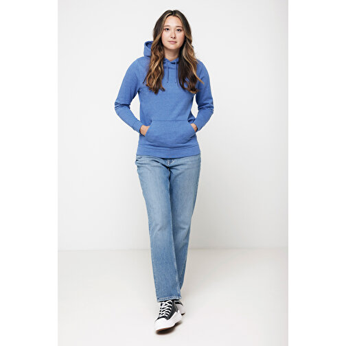 Iqoniq Torres Ungefärbter Hoodie Aus Recycelter Baumwolle , heather blue, 50% recycelte und 50% biologische Baumwolle, XXXL, 81,00cm x 1,00cm (Länge x Höhe), Bild 7