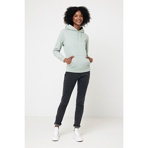 Iqoniq Jasper Hoodie Aus Recycelter Baumwolle , Iceberg green, 50% recycelte und 50% biologische Baumwolle, XXL, 79,00cm x 1,00cm (Länge x Höhe), Bild 10