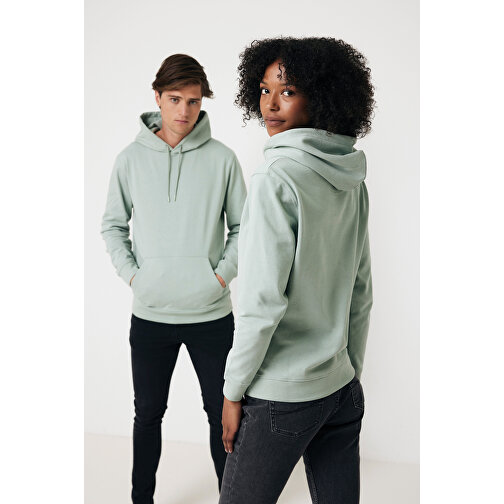 Iqoniq Jasper Hoodie Aus Recycelter Baumwolle , Iceberg green, 50% recycelte und 50% biologische Baumwolle, M, 73,00cm x 1,00cm (Länge x Höhe), Bild 6