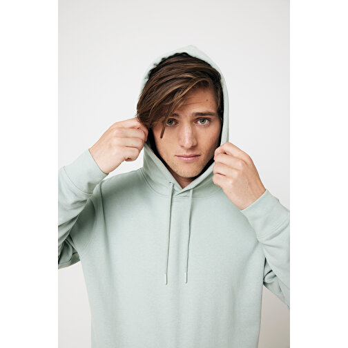 Iqoniq Jasper Hoodie Aus Recycelter Baumwolle , Iceberg green, 50% recycelte und 50% biologische Baumwolle, L, 75,00cm x 1,00cm (Länge x Höhe), Bild 14