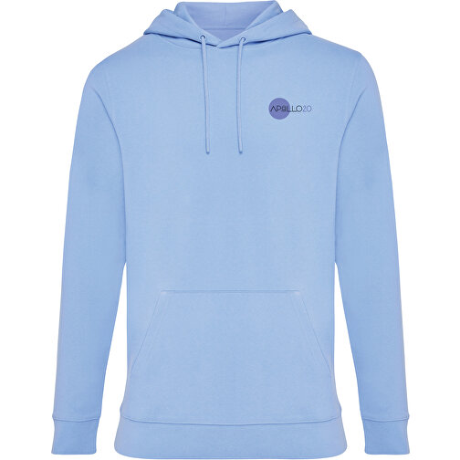 Iqoniq Jasper Hoodie Aus Recycelter Baumwolle , sky blue, 50% recycelte und 50% biologische Baumwolle, M, 73,00cm x 1,00cm (Länge x Höhe), Bild 4