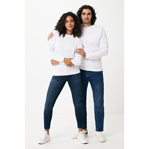 Iqoniq Etosha Lightweight Sweater Aus Recycelter Baumwolle , weiss, 30% recycelte und 70% biologische Baumwolle, 4XL, 82,00cm x 1,00cm (Länge x Höhe), Bild 3