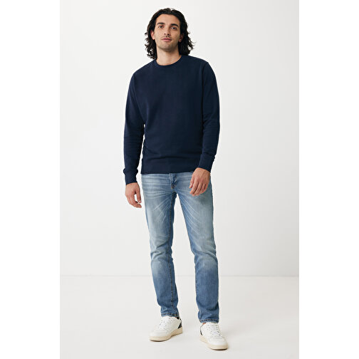 Iqoniq Etosha Lightweight Sweater Aus Recycelter Baumwolle , navy blau, 30% recycelte und 70% biologische Baumwolle, XXXL, 80,00cm x 1,00cm (Länge x Höhe), Bild 3