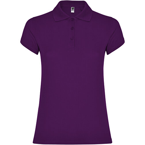 Star Poloshirt Für Damen , lila, Piqué Strick 100% Baumwolle, 200 g/m2, XL, , Bild 1