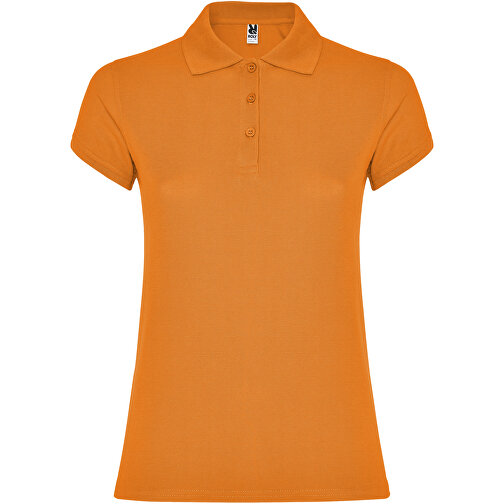 Star Poloshirt Für Damen , orange, Piqué Strick 100% Baumwolle, 200 g/m2, L, , Bild 1