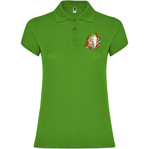 Star Poloshirt Für Damen , grass green, Piqué Strick 100% Baumwolle, 200 g/m2, 3XL, , Bild 2
