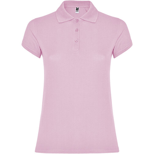 Star Poloshirt Für Damen , hellrosa, Piqué Strick 100% Baumwolle, 200 g/m2, M, , Bild 1