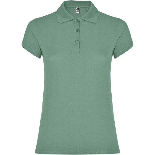 Star Poloshirt Für Damen , dark mint, Piqué Strick 100% Baumwolle, 200 g/m2, S, , Bild 1