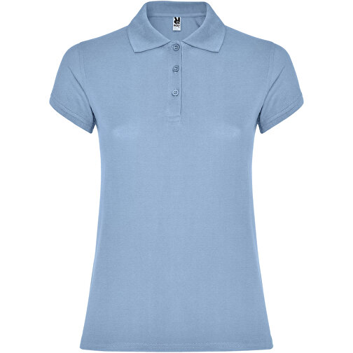 Star Poloshirt Für Damen , himmelblau, Piqué Strick 100% Baumwolle, 200 g/m2, 3XL, , Bild 1