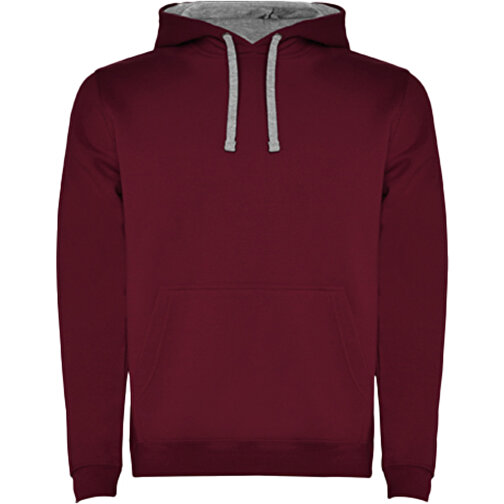 Urban Kapuzenpullover Für Herren , maroon / marl grey, Strick 50% Baumwolle, 50% Polyester, 280 g/m2, L, , Bild 1