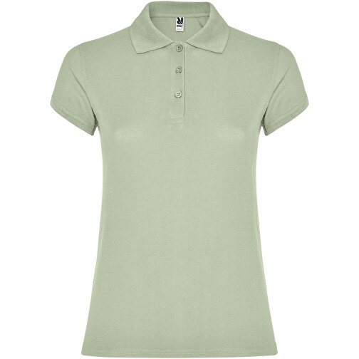 Star Poloshirt Für Damen , mist green, Piqué Strick 100% Baumwolle, 200 g/m2, S, , Bild 1