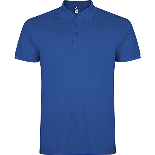 Star Poloshirt Für Kinder , royal, Piqué Strick 100% Baumwolle, 200 g/m2, 9/10, , Bild 1