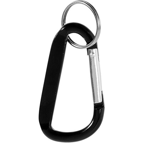 Timor RCS Karabiner Schlüsselanhänger Aus Recyceltem Aluminium , schwarz, Recycled Aluminium, 6,00cm x 0,50cm x 3,00cm (Länge x Höhe x Breite), Bild 3