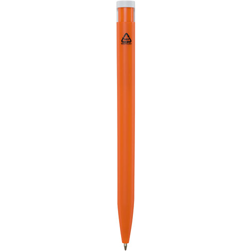 Unix Kugelschreiber Aus Recyceltem Kunststoff , orange, Recycelter ABS Kunststoff, 13,90cm (Länge), Bild 3