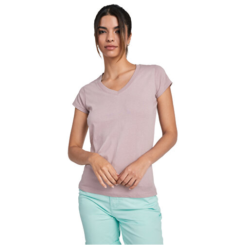 Victoria T-Shirt Mit V-Ausschnitt Für Damen , rossette, Single jersey Strick 100% Baumwolle, 155 g/m2, S, , Bild 4
