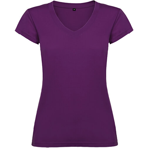 T-shirt a maniche corte con scollo a V da donna Victoria, Immagine 1