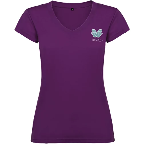 T-shirt Victoria à col en V et manches courtes pour femme, Image 2