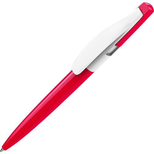 Prodir DS2 PPP Push Kugelschreiber , Prodir, rot / weiß, Kunststoff, 14,80cm x 1,70cm (Länge x Breite), Bild 1