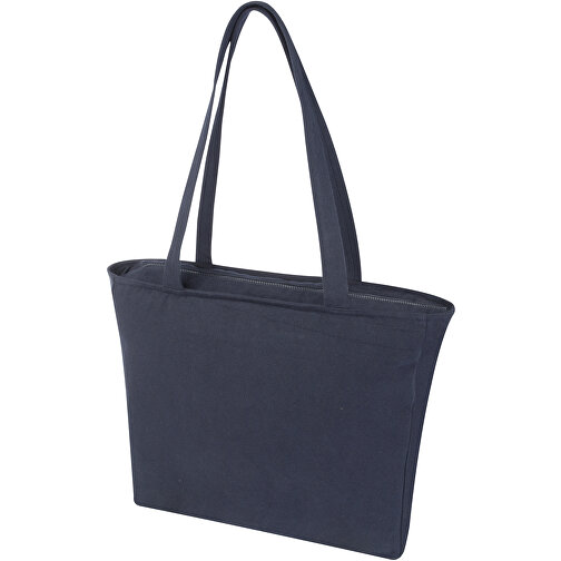 Weekender 500 G/m²  Aware™ Recycelte Tragetasche , navy, 70% Recyclingbaumwolle, 30% Recyceltes Polyester, 500 g/m2, 45,00cm x 42,00cm x 11,00cm (Länge x Höhe x Breite), Bild 1