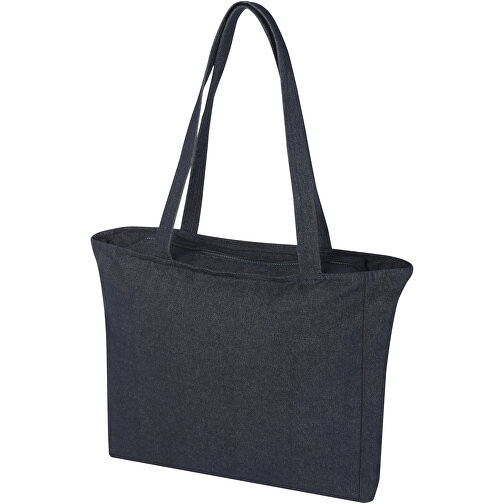 Weekender 500 G/m²  Aware™ Recycelte Tragetasche , denim, 70% Recyclingbaumwolle, 30% Recyceltes Polyester, 500 g/m2, 45,00cm x 42,00cm x 11,00cm (Länge x Höhe x Breite), Bild 1