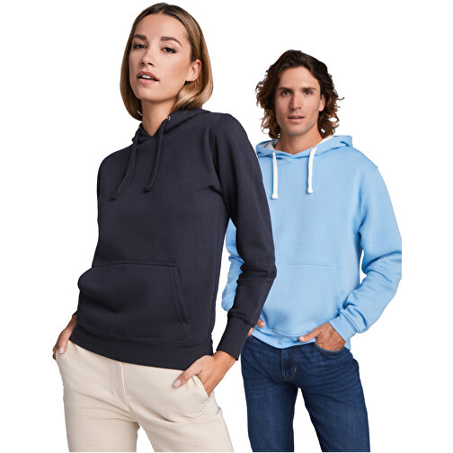 Urban Kapuzenpullover Für Damen , navy blue / marl grey, Strick 50% Baumwolle, 50% Polyester, 280 g/m2, XL, , Bild 5