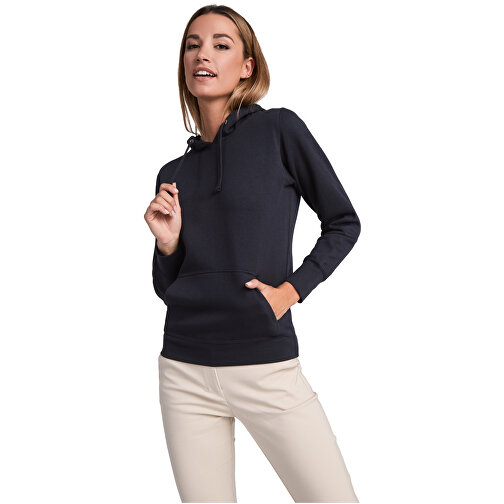 Urban Kapuzenpullover Für Damen , navy blue / marl grey, Strick 50% Baumwolle, 50% Polyester, 280 g/m2, M, , Bild 4