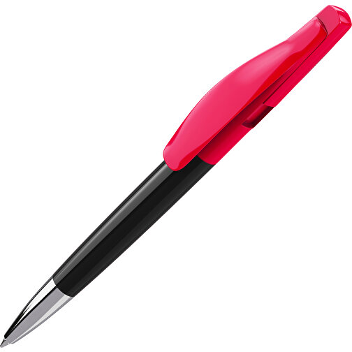 Prodir DS2 PPC Push Kugelschreiber , Prodir, schwarz / rot, Kunststoff, 14,80cm x 1,70cm (Länge x Breite), Bild 1