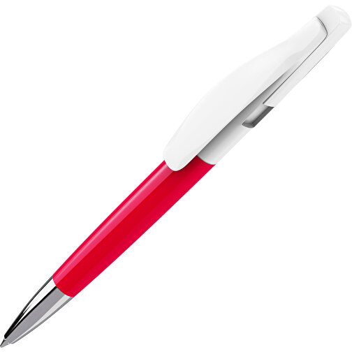 Prodir DS2 PPC Push Kugelschreiber , Prodir, rot / weiß, Kunststoff, 14,80cm x 1,70cm (Länge x Breite), Bild 1