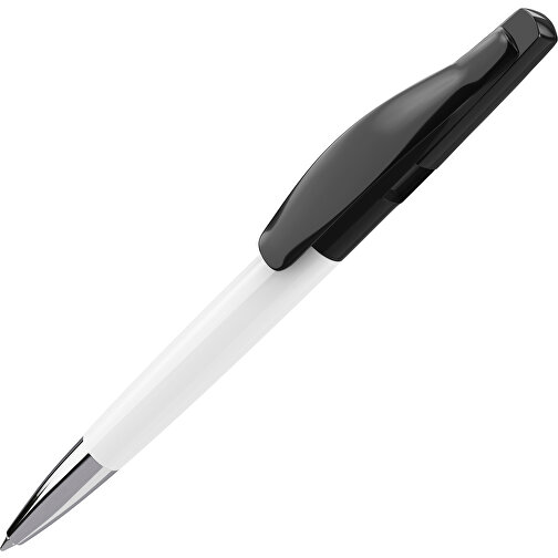 Prodir DS2 PPC Push Kugelschreiber , Prodir, weiss / schwarz, Kunststoff, 14,80cm x 1,70cm (Länge x Breite), Bild 1