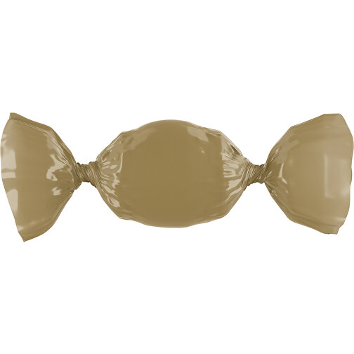 Bonbon Wickler Bontastisch , gold, Wickler aus kompostierbarer Folie, 1,00cm x 2,00cm x 7,00cm (Länge x Höhe x Breite), Bild 1