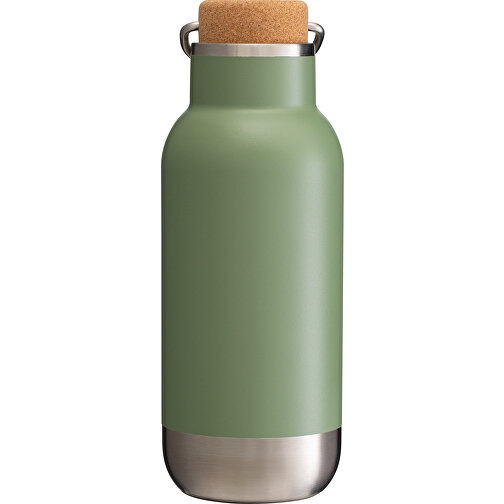 Thermotrinkflasche RETUMBLER-ORTADO 500 , grün / braun / silber, Kork, recycelter Edelstahl, recyceltes Polypropylen, Silikon, 20,40cm x 7,53cm x 7,53cm (Länge x Höhe x Breite), Bild 3