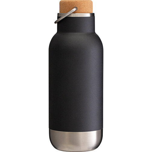 Thermotrinkflasche RETUMBLER-ORTADO 500 , schwarz / braun / silber, Kork, recycelter Edelstahl, recyceltes Polypropylen, Silikon, 20,40cm x 7,53cm x 7,53cm (Länge x Höhe x Breite), Bild 4