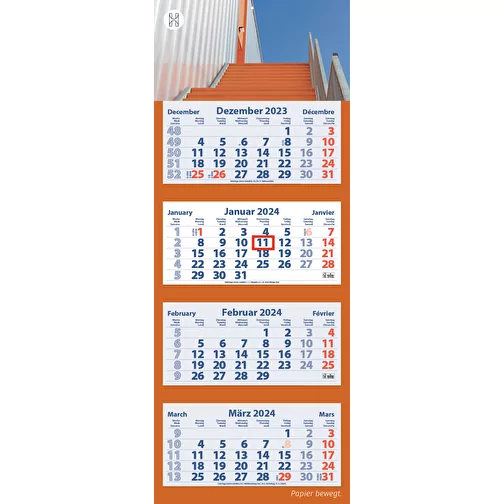 calendrier dépliant 4 mois 'Quatrus-Light Plus', Image 2