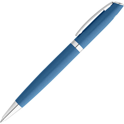 RE-LANDO-SET. Tintenroller Und Kugelschreiber Mit Gehäuse Aus 100% Recyceltem Aluminium , blau, Recyceltes Aluminium, Metall, , Bild 1