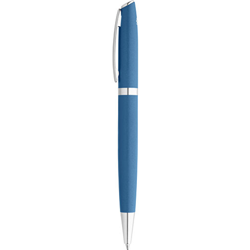 RE-LANDO-SET. Tintenroller Und Kugelschreiber Mit Gehäuse Aus 100% Recyceltem Aluminium , blau, Recyceltes Aluminium, Metall, , Bild 2
